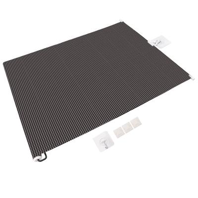 ABGR-Portable Retractable Pet Gate 15.7In X 49.2In For Dog & Cat, Screen Door-Stair Gate With Reinforced Strip