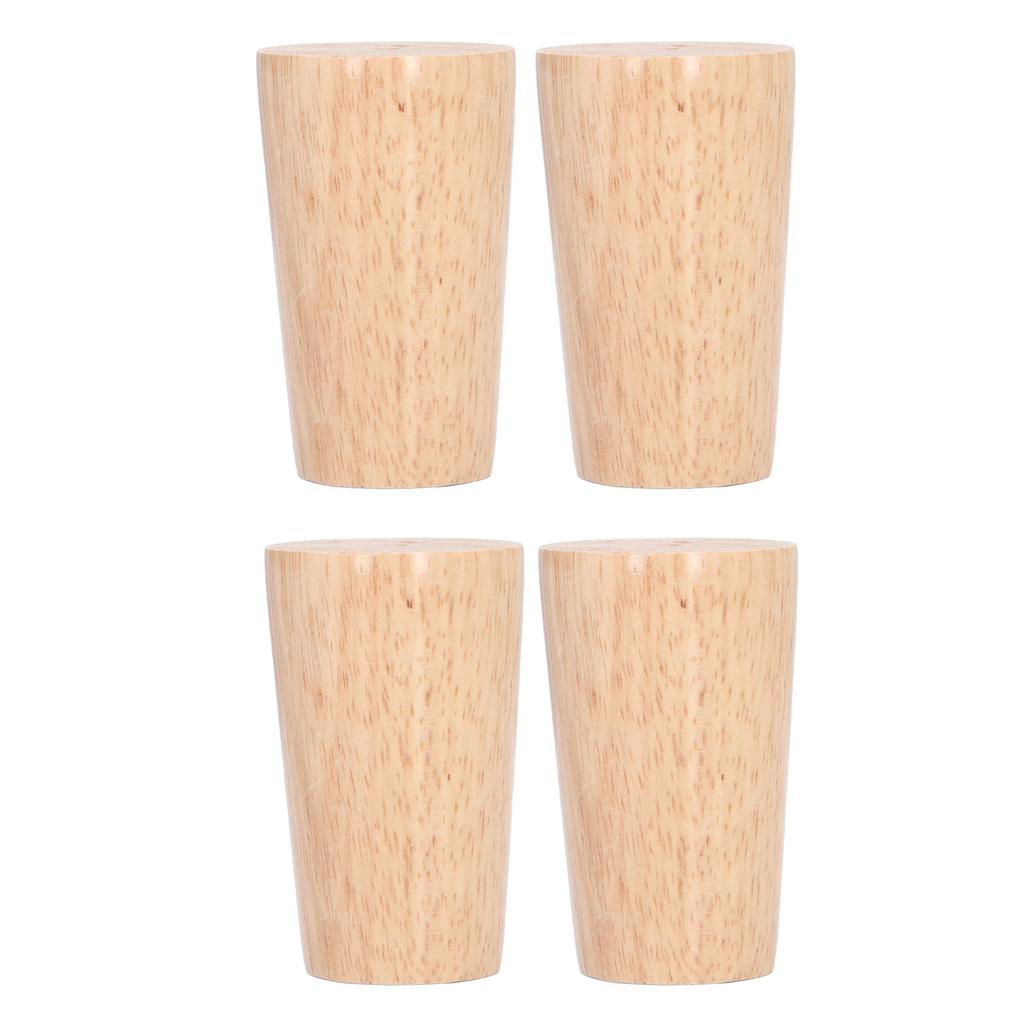 Furniture Legs Round Solid Wood Couch Sofa Table Legs Replacement for Armchair Cabinet Chair