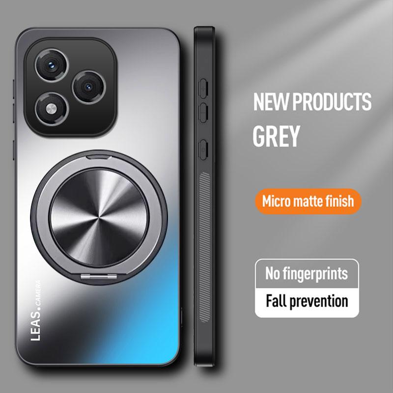 Magnetické pouzdro pro Honor 400 Pro Matné Nárazuvzdorné 360° Otočný Kroužkový Držák Kryt pro Honor 400 Lite ABR-NX1 Tvrdý Nárazník