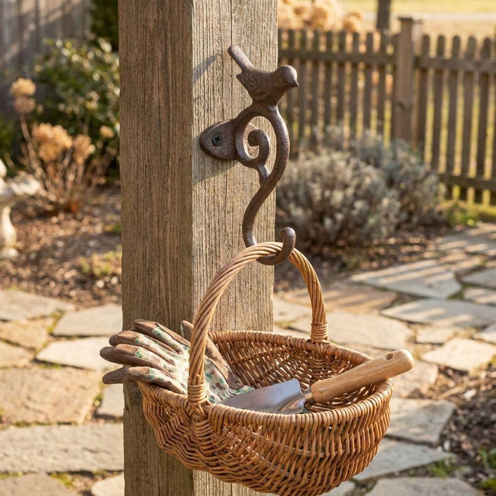 Rust Proof Coating Bird Decorative Hanger Rustic Key Organizer  Entryway Decoration