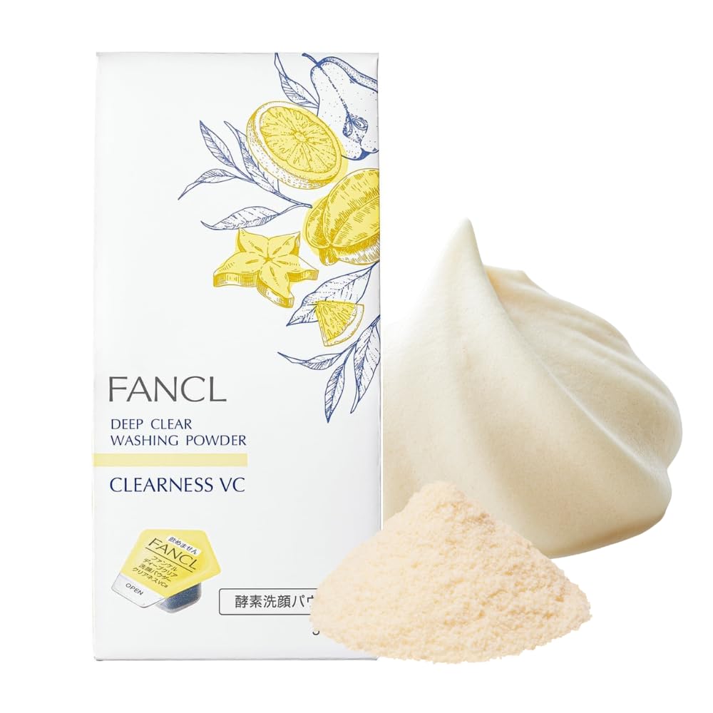 FANCL Глубоко очищающий порошок для умывания лица Clearness VC Травяной цитрусовый аромат Ферментный порошок для очищения лица от пор Удаление черных точек Витамин (30