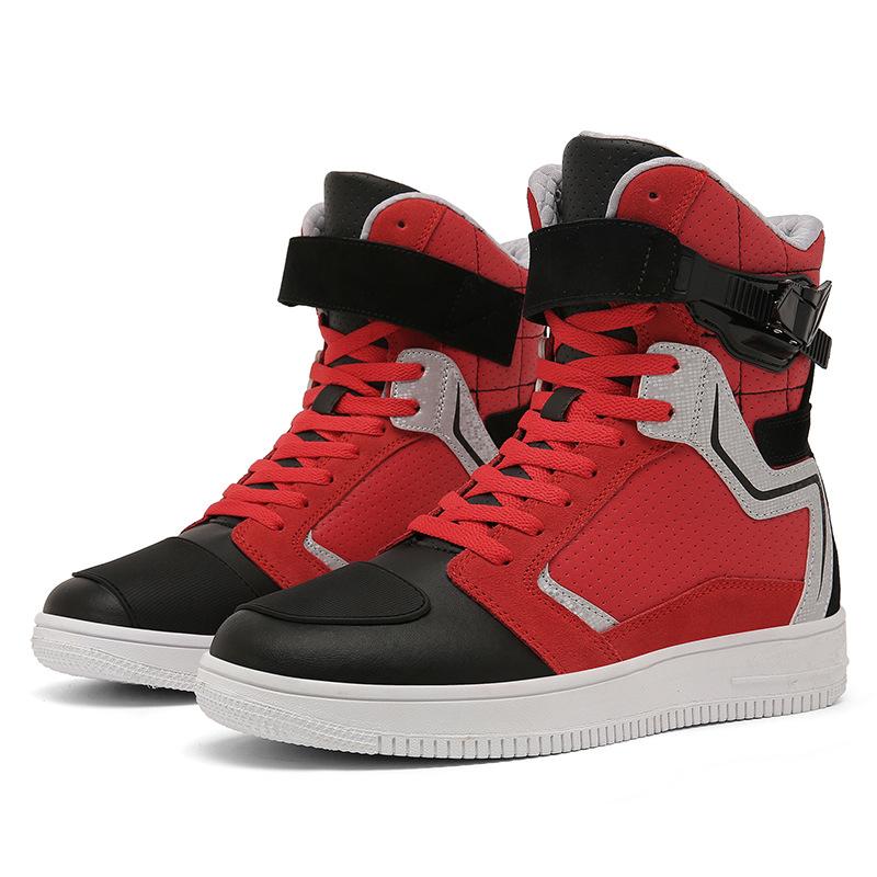 New large-sized high-top motorcycle riding shoes for autumn and winter, all-season off-road motorcycle shoes, and cycling racing boots