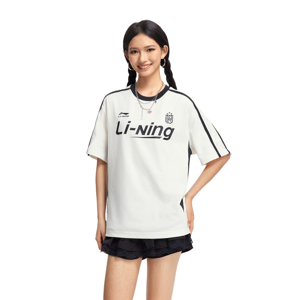 Li Ning Sports Life Collection T Shirt Unisex Ivory AHSV299-1