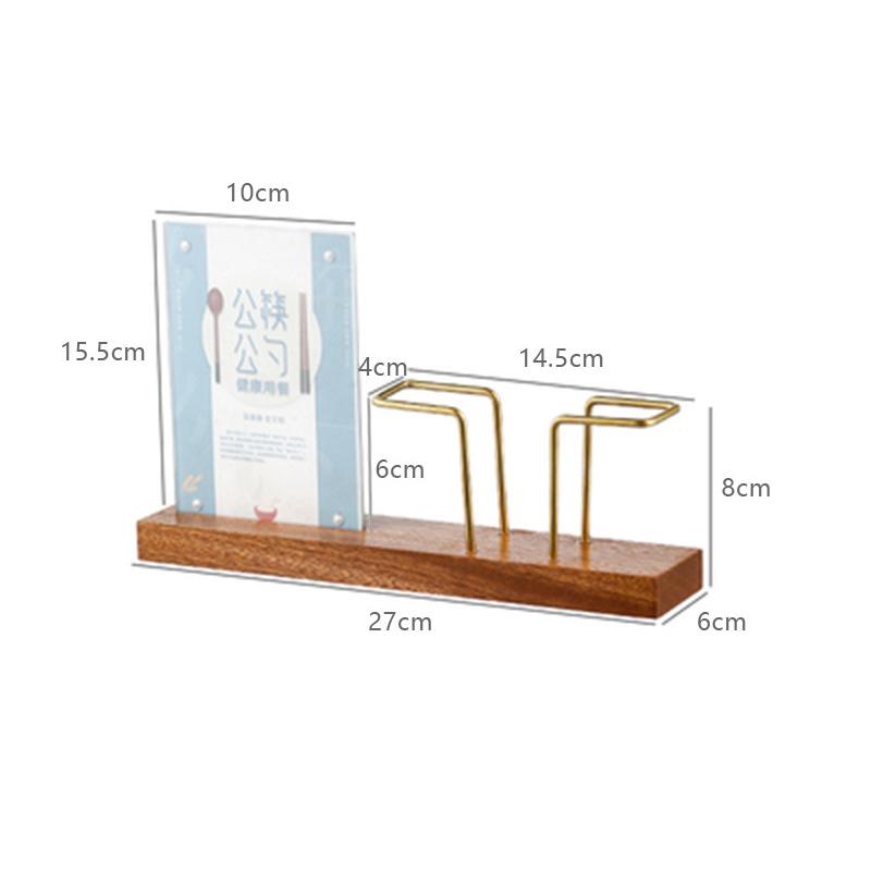 Desktop Organizer Tableware Supplies Wood Tissue Paper Holder Napkin Holder Brass Tissue Box Storage Toothpick Box