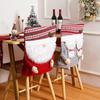 Cartoon Christmas Chair Cover Cloth Classic Faceless Stool Cover Exquisite Cute Dinner Chair Back Decor Couple