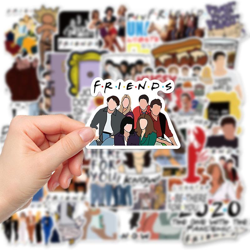 100PCS Friends TV Show Letter Classic Vintage Paster Toy Funny Decal Scrapbook Guitar DIY Phone Laptop Sticker