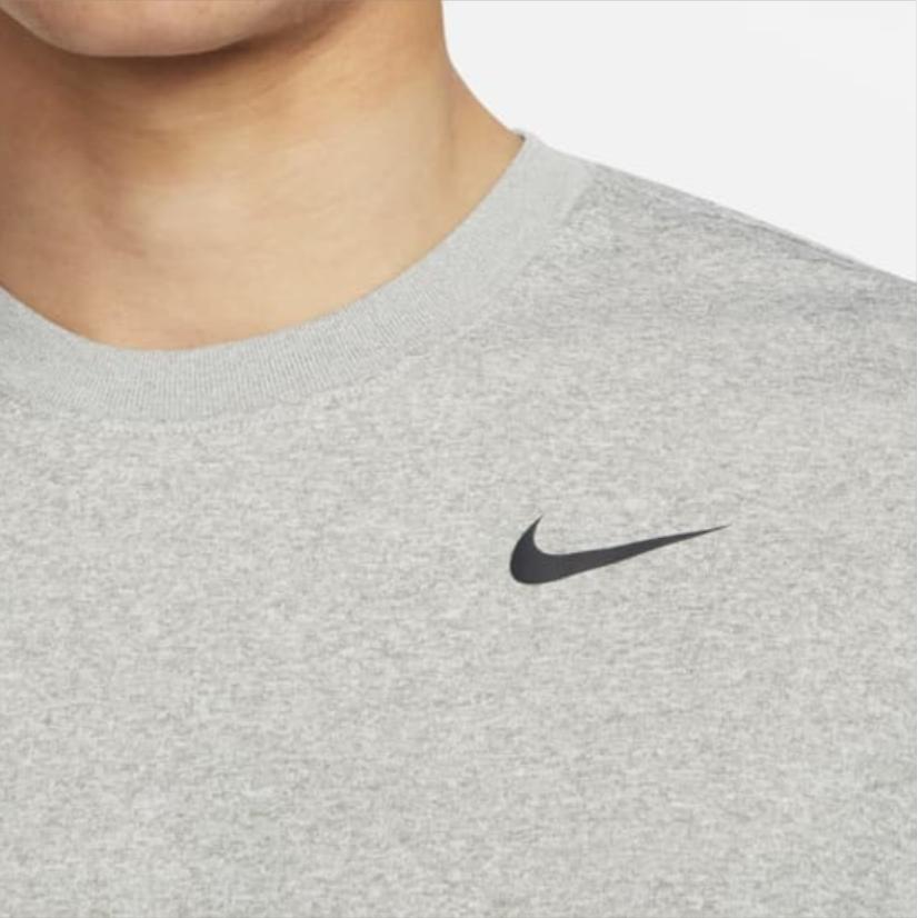 Nike T Shirts Men's Gray Crew Neck Straight Fit DX0990-063