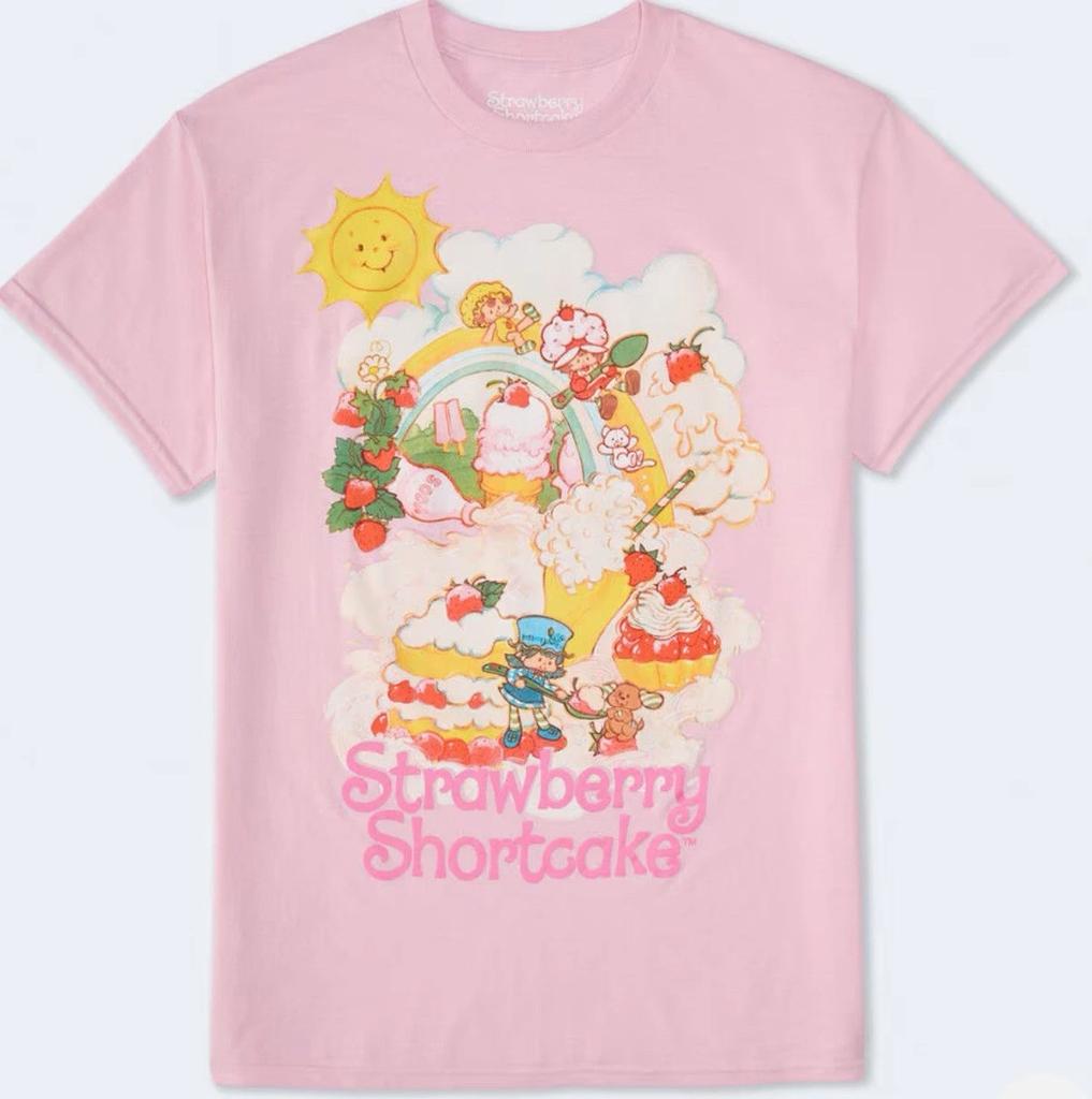 Dolci Strawberry Shortcake Maglietta Rosa Nuova