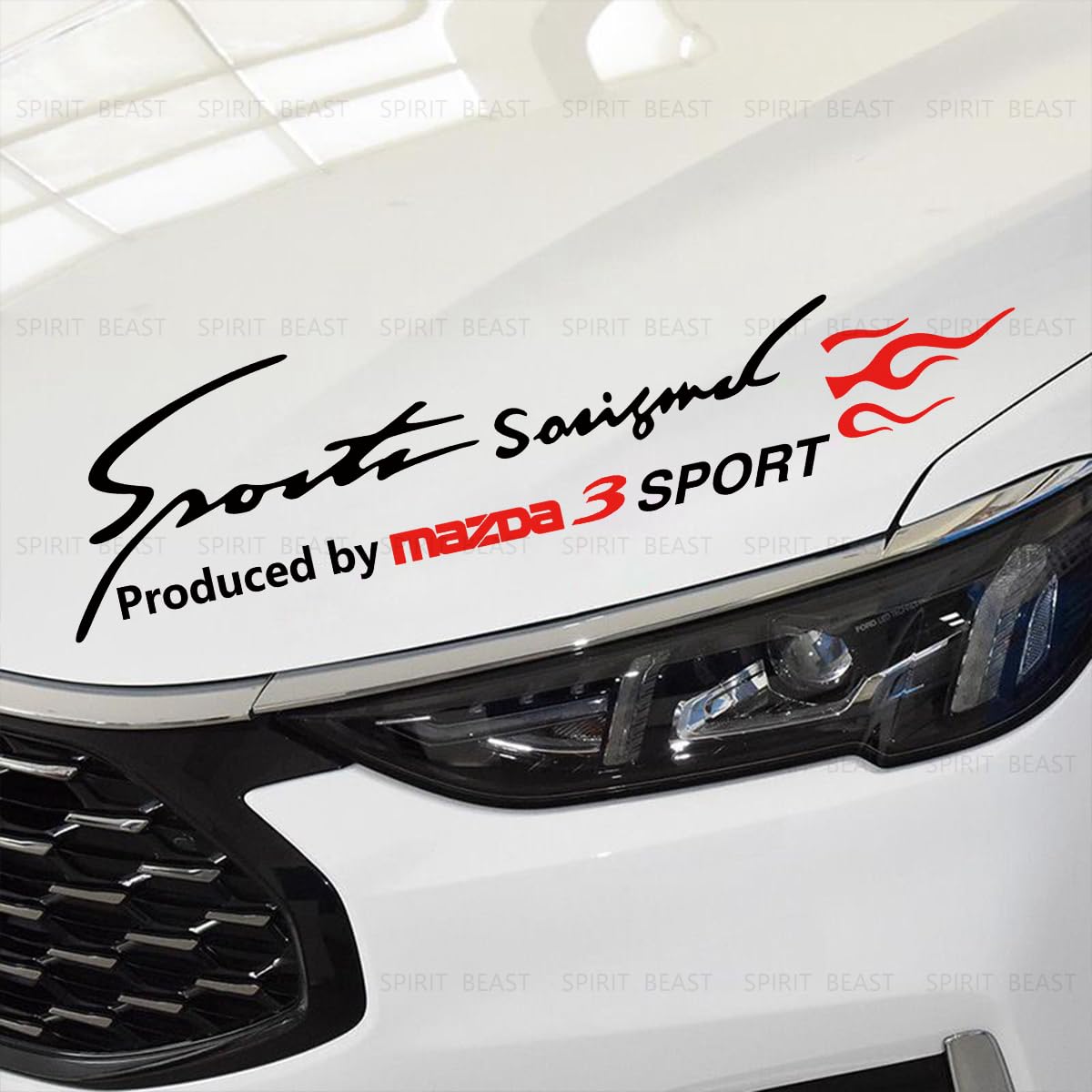 Mazda3 Car Sticker Suitable for Mazda MAZDA3 Fastback/Sedan BP Series MAZDA3 чёрный