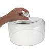 Glass Microwave Cover Microwave Glass Splatter Cover Plate Splatter Guard Easy Grip Handle Clear Cake Dome kitchen Food Cloche