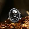 BEIER 2022 Nouvelle Mode Punk Navigation Pirates Bague Crâne Bague Homme Cool Biker Hip Hop Films Bijoux Vente en Gros