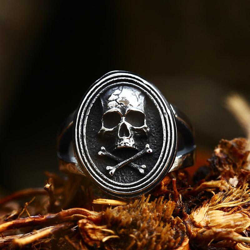 BEIER 2022 Nouvelle Mode Punk Navigation Pirates Bague Crâne Bague Homme Cool Biker Hip Hop Films Bijoux Vente en Gros