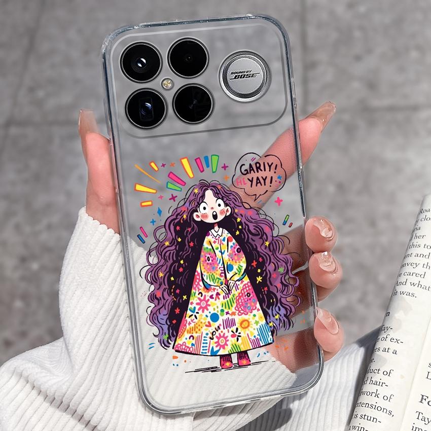 Covers For Xiaomi Poco F8 Ultra F8 F5 Pro F3 C50 C40 Mi Note 2 3 Transparent TPU Phone Case Cute Pet Dog Soft Silicone Dustproof Shell For Xiaomi Capa