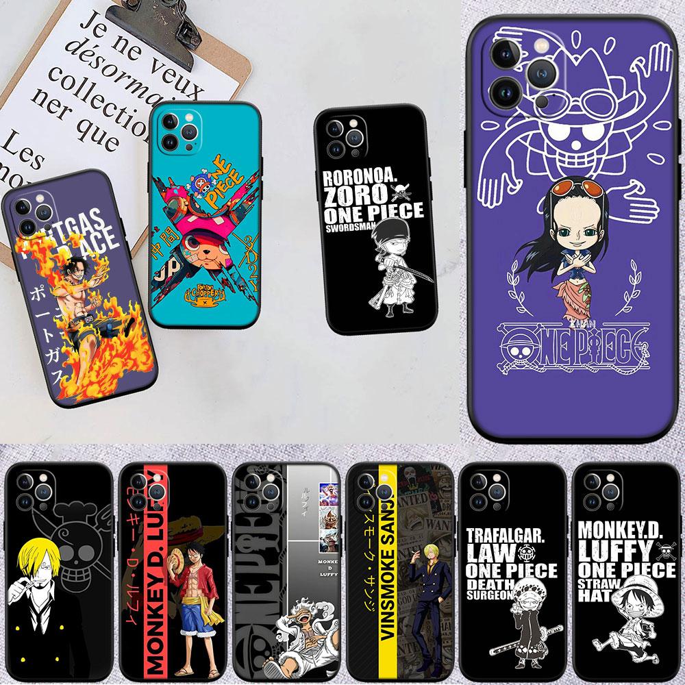 One Piece Anime Soft Shell Phone Case for Redmi Note 10 11 12 Pro Max 10S 10C 10T 11A 11S 12S 12C
