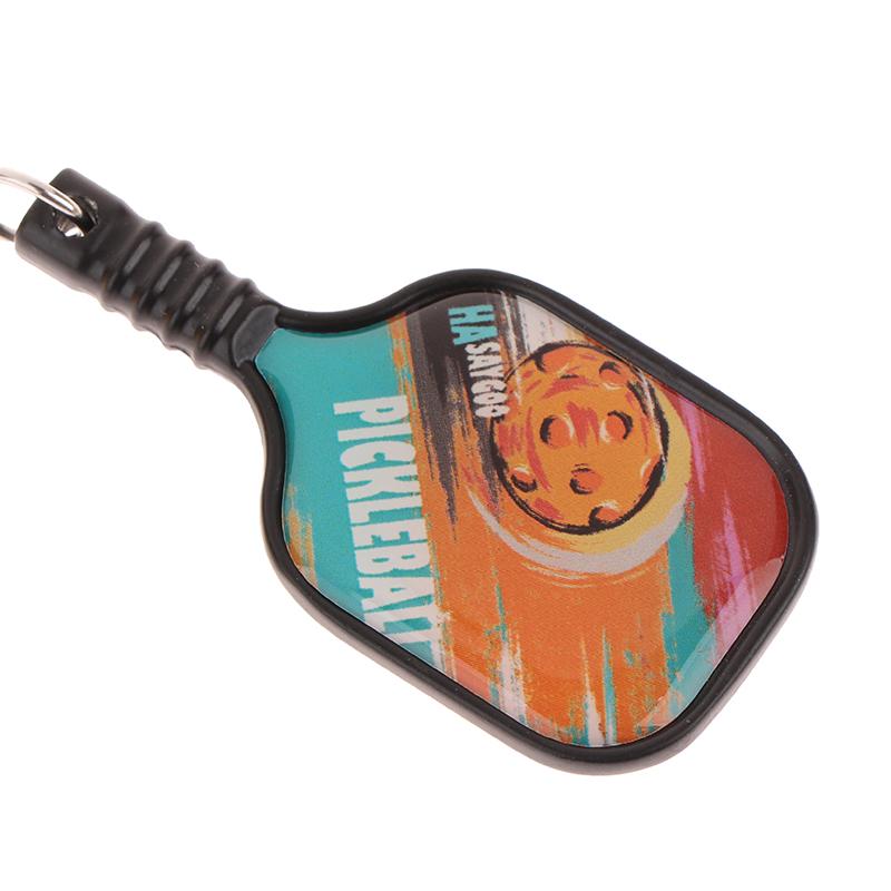 Pickleball Key Holder Car Key Chain Pendant Pickleball Keyring For Party Hoilday Handbag Wallets Birthday Gifts Accessories