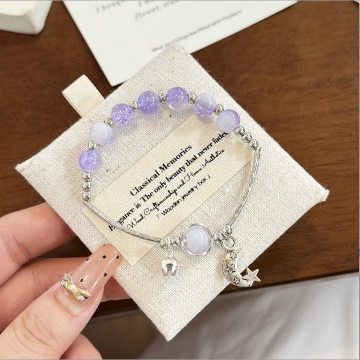 Niche Star Bead Love Heart Bracelet - Adjustable Y2K Bestie Couple Bangle