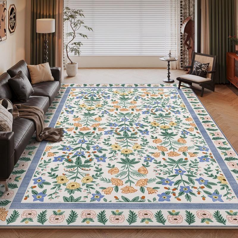 American Country Style Printing Large Area Rug Non-Slip Wear-resistant Carpet for Living Room Bedroom Soft Floor Mat Home Decor