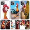 Chicken Hen Rooster For iPhone 17 Air 16 15 14 Plus 13 Mini 12 11 Pro Max Phone Case 16E 7 Print 8 SE Fundas Cover Soft Coque 16