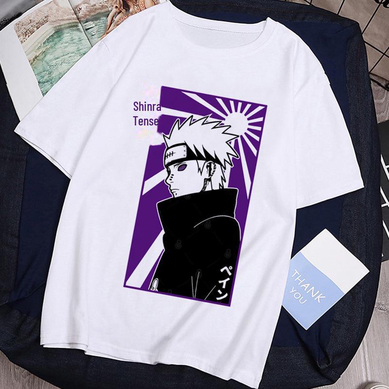 Unisex European Size Naruto Anime Short-Sleeved T-Shirt