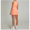 New Naked Breathable Sleeveless Tennis Dress Jumpsuit For Women, Quick Drying Anti Glare Yoga Fitness Dress