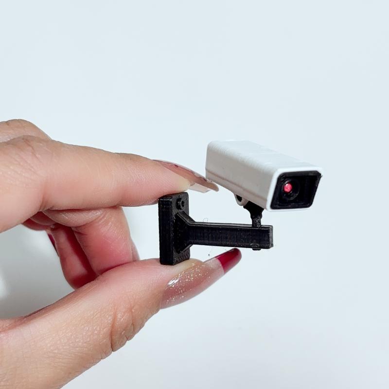 

1/2Pcs 1/12 Dollhouse Mini Surveillance Camera Model For Micro Landscape Decoration Miniature Food And Play Scene Ornament White