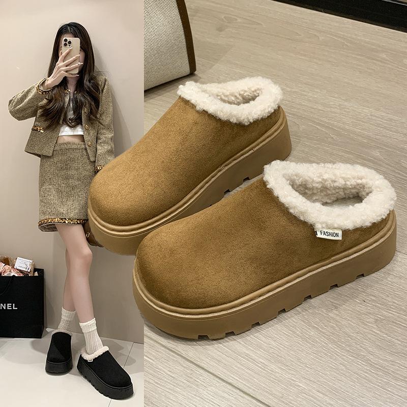 

New women s shoes, baotou muffin sole PU middle heel (-cm) rubber slippers 43 хаки