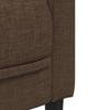 2 Piece Sofa Set Brown Fabric