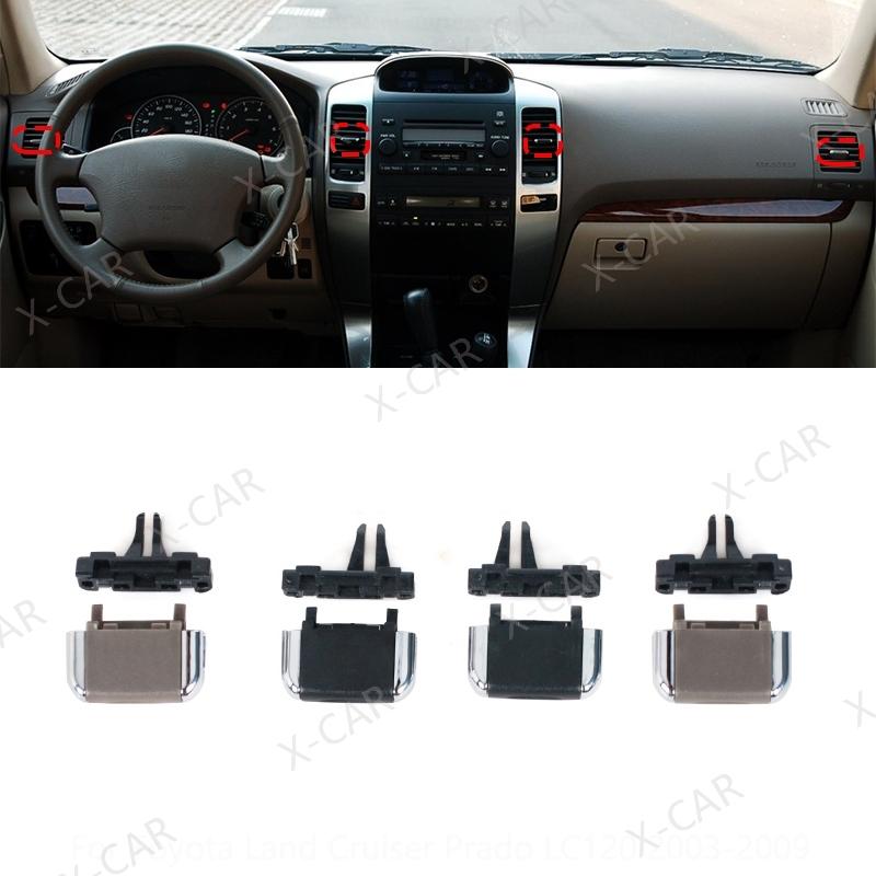 For Toyota Land Cruiser Prado 120 LC120 2003-2009 Front Dashboard Air Conditioner Vents A/C Air Conditioning Outlet Tab Clip