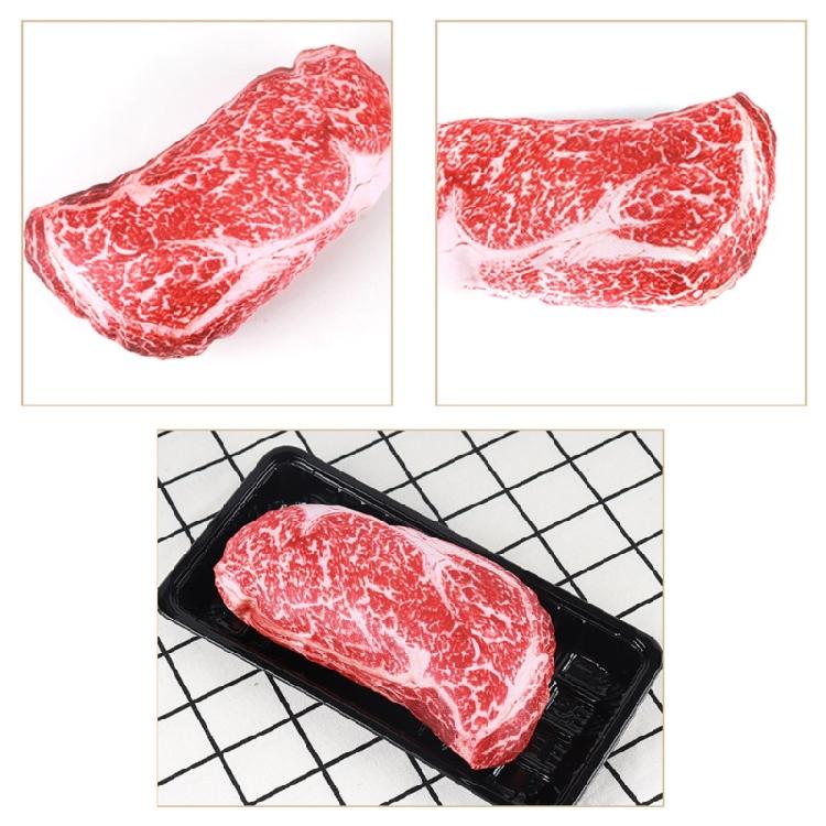 Dog Squeak Toy Interactive Stuffed Realistic Steak Chew Toy Reduce Anxiety