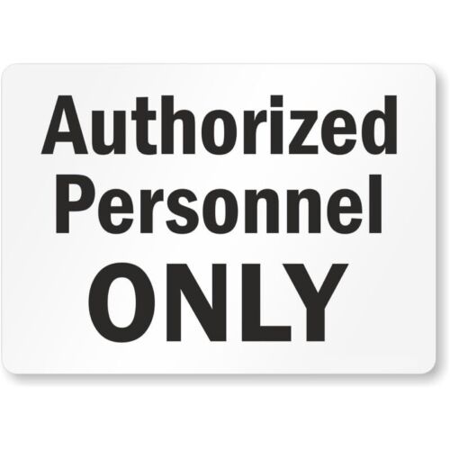 

Authorized Personnel Only Ansi Caution Aluminum Weatherproof Sign pAluminum 20x30cm（7.8x11.8inch）