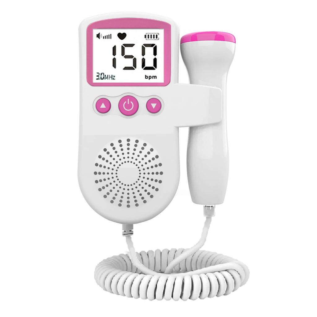 Handheld Home Fetal Doppler Heartbeat Detector & Baby Heart Rate Amplifier