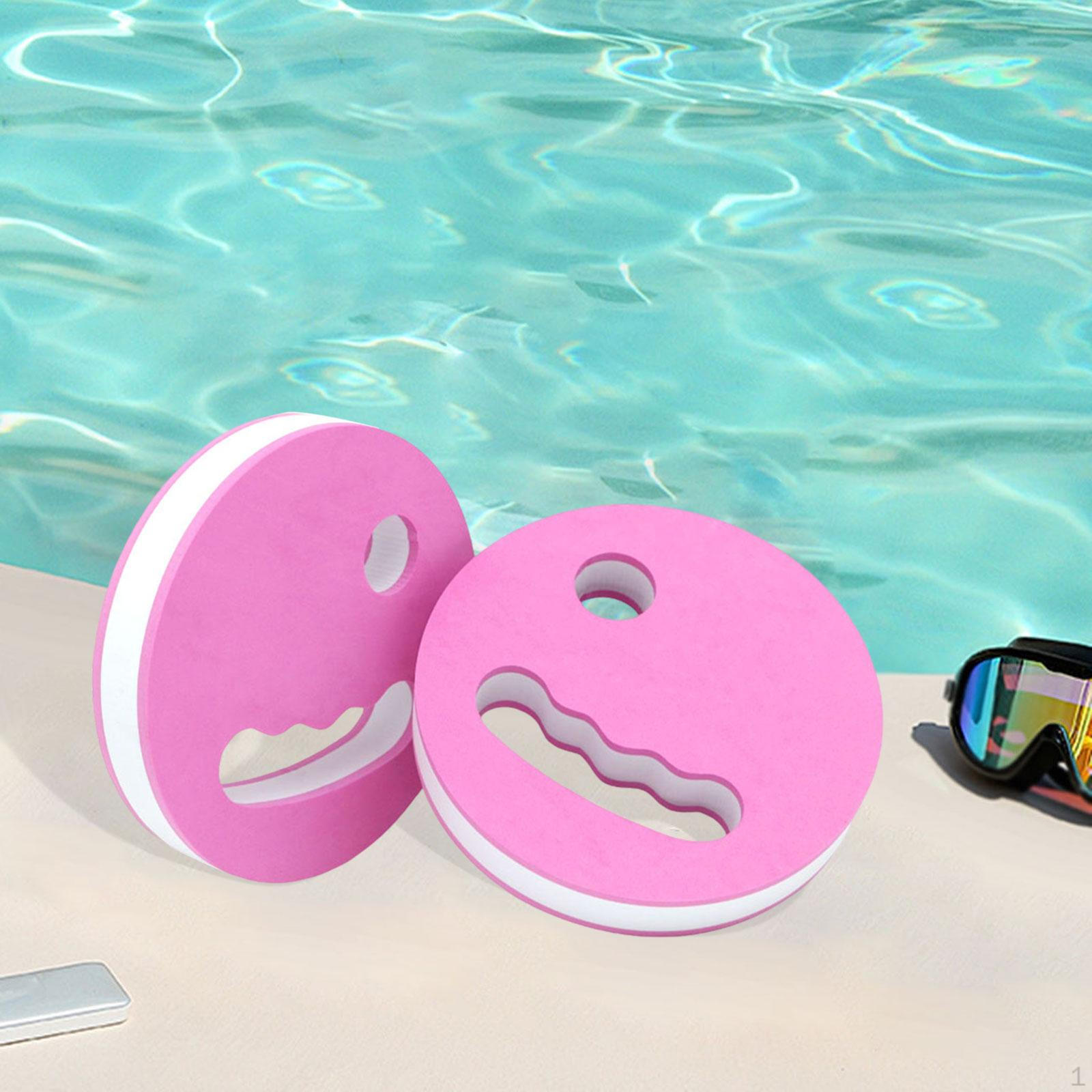 

2 шт. Диски для водных упражнений Диаметр 6,3 дюйма Оборудование для плавательной аэробики для взрослых Плавание в бассейне Мужчины розовый