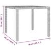 Garden Dining Set 3 pcs Black Poly Rattan