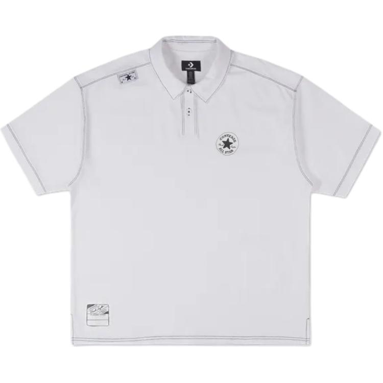 

New Converse Polo Shirt Men s White 10027659-A01 3XL