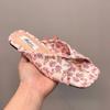 Fashion 2025 New Summer Women's Beach Vacation Slippers Fashion Flower Flats Slides Party Dress Candy Color Female Shoes
