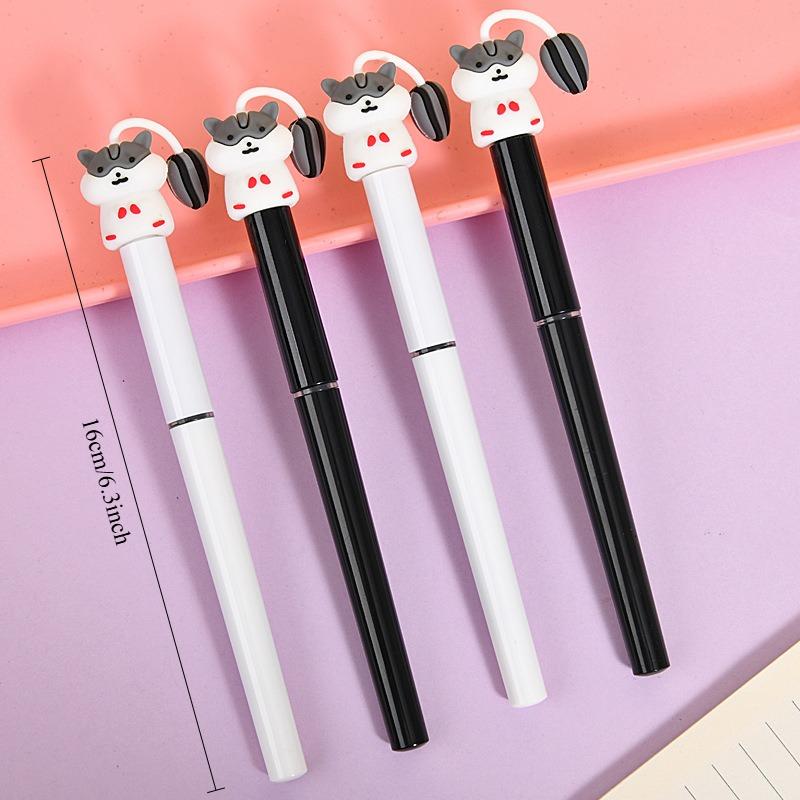 36Pcs Kawaii hamster shape Cartoon Straight Liquid Quick Drying Gel Pen Stationery School Office Supplies Prize Gift Writing Tools Holiday Gift Novelt
