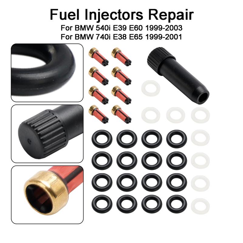 Artudatech Fuel Injector Repair Seal Kit 0280155823 Fit BMW 540i 740i 740iL V8 FJ754