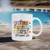 Light Blue Mug for Teachers' Day Lovely Water Mug for Educators Apply Shape Coffee Cup Rainbow Drinkware Back School Use Cups