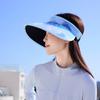 Open-Top Painted Hat Women, Large Brim, Summer Sunshade, Outdoor Sunhat New