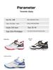 Plus Size 46 Breathable Rotating Buckle Badminton & Tennis Sneakers (No Laces)