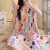 Women's Cotton Silk Camisole Pajama Dress - Summer, Loose Fit, Cute Japanese Style, Sexy and Thin, Perfect for Students