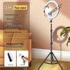 Multi-functional Floor Tripod with Phone Holder & Ring Light for Live Broadcasts and Photography