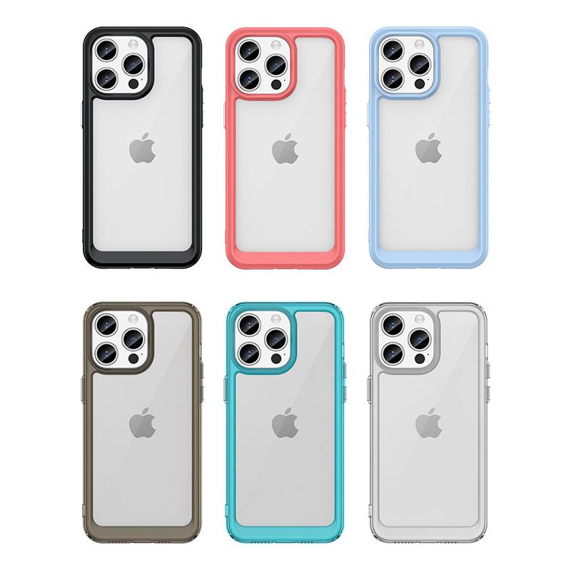 For iPhone 16 Pro Max Case Cover iPhone 16 Pro Max Capas New Shockproof Phone Bumper Back Armor Clear Transparent iPhone 16 Plus