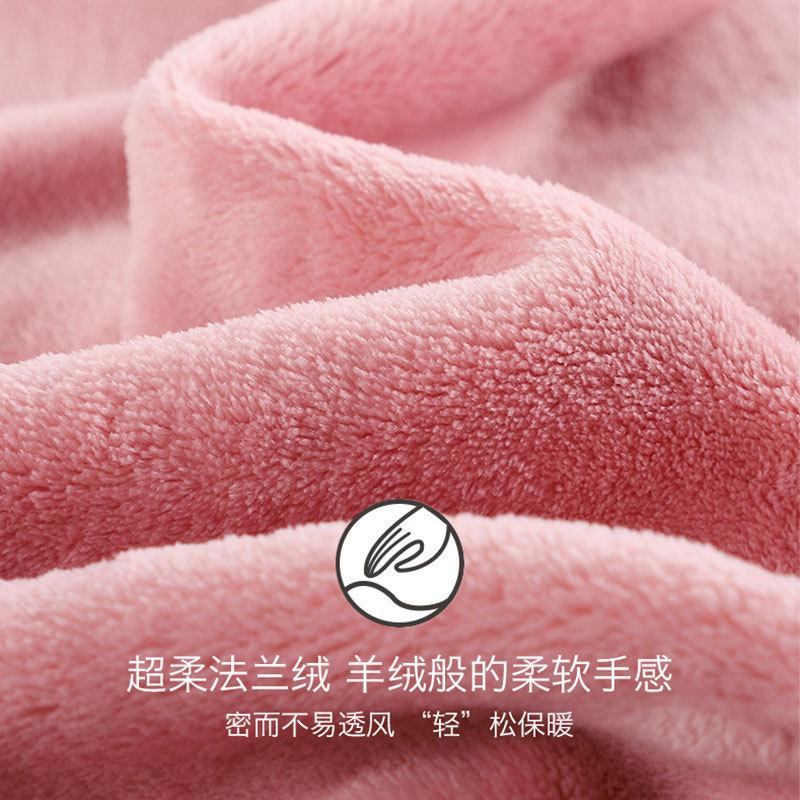 Coral Fleece Pajamas Women'S Autumn And Winter Flannel Fleece Thickened Loungewear Winter Wear Suit