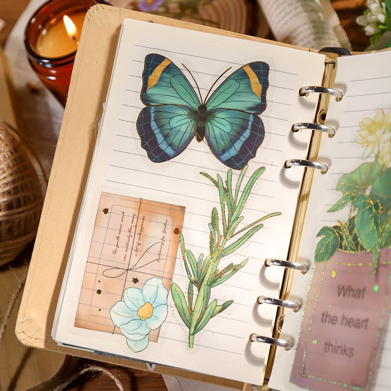 15pcs/lot Kawaii Stationery Stickers flower Diary Planner Decorative Mobile Sticker Scrapbooking Journal DIY Craft Sticker