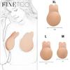 FINETOO Sutiã push up autoadesivo com orelha de coelho, feminino, pegajoso, invisível, silicone, sem alças, costas nuas