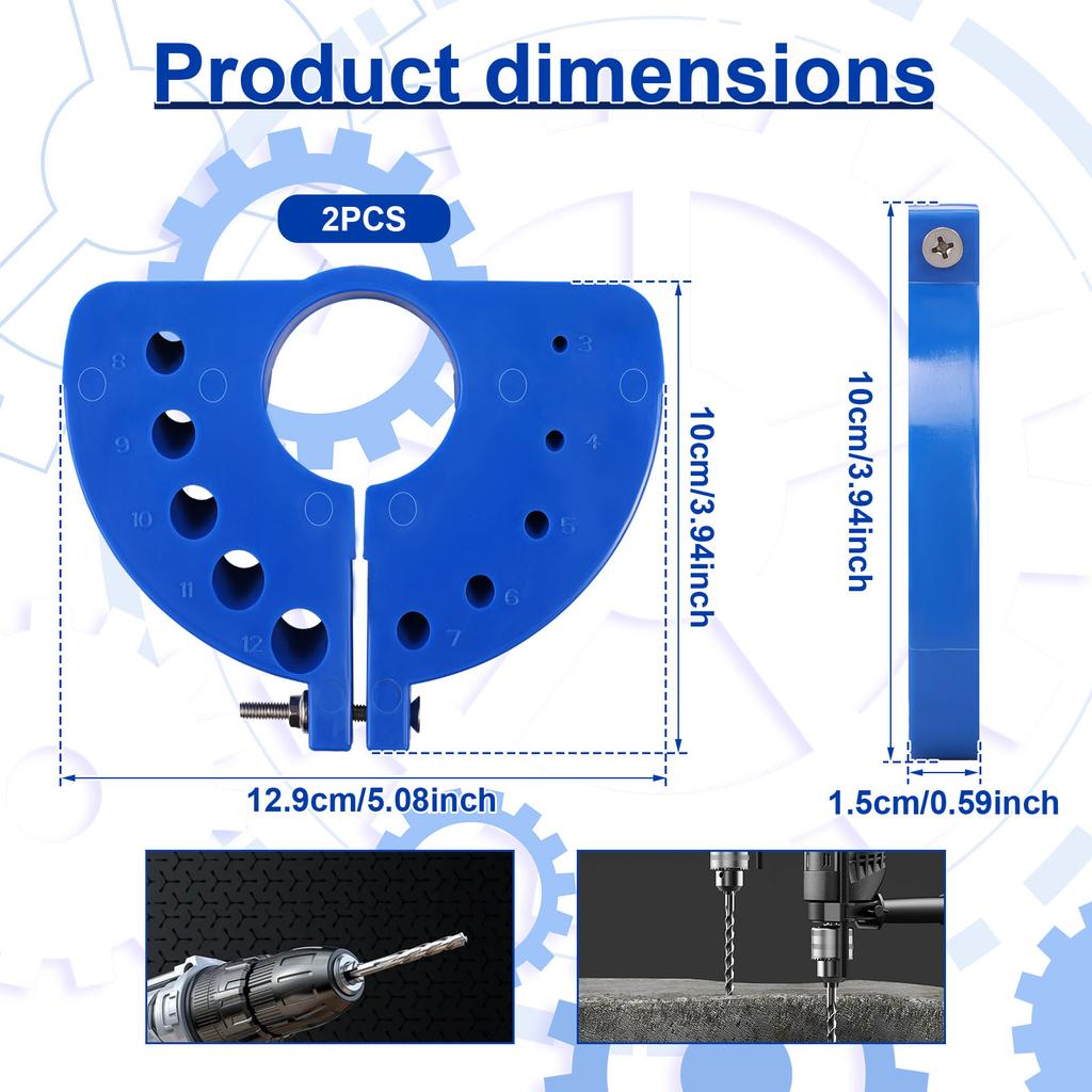 2/4 Pcs Drill Bit Sharpener Fatigue Resistant Drill Bit Grinding Attachment Portable Grinding Sharpener for Drill Bit Grinding