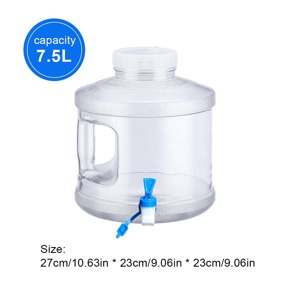 Large Capacity Portable Water Bucket Driving Pure Water Tank Container with Faucet for Outdoor Camping Cooking Picnic Hiking