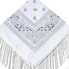 Bandana Scarf Disco Neck Women Men Square Party Half Face Mask Multifunctional