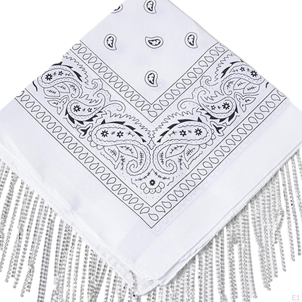 Bandana Scarf Disco Neck Women Men Square Party Half Face Mask Multifunctional